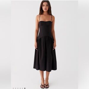 NEW Peppermayo Yvette Corset Midi Dress